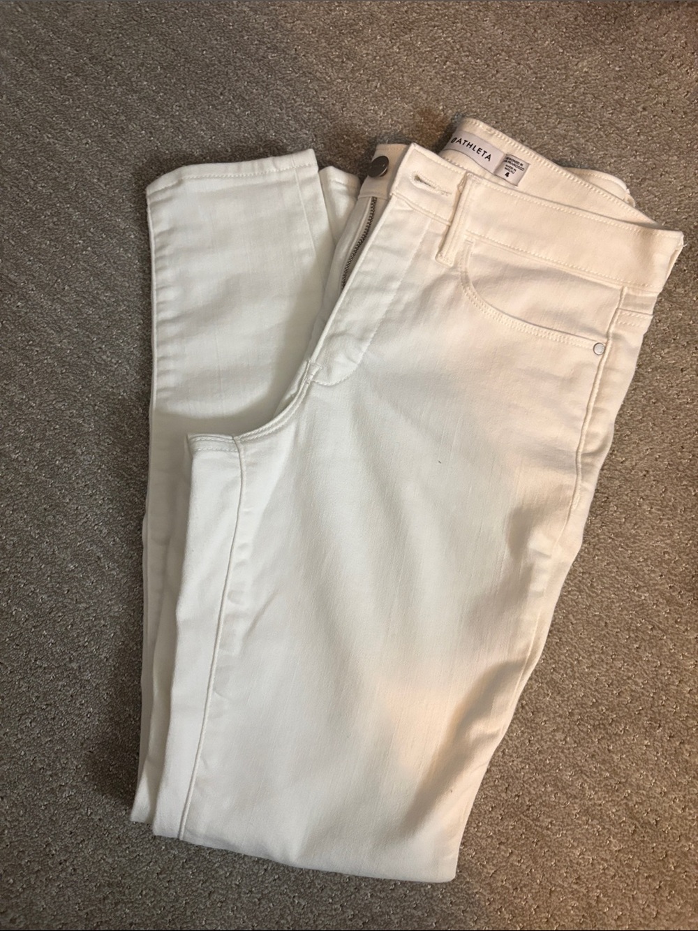 Athleta White Skinny Jeans — Women's Slim Fit